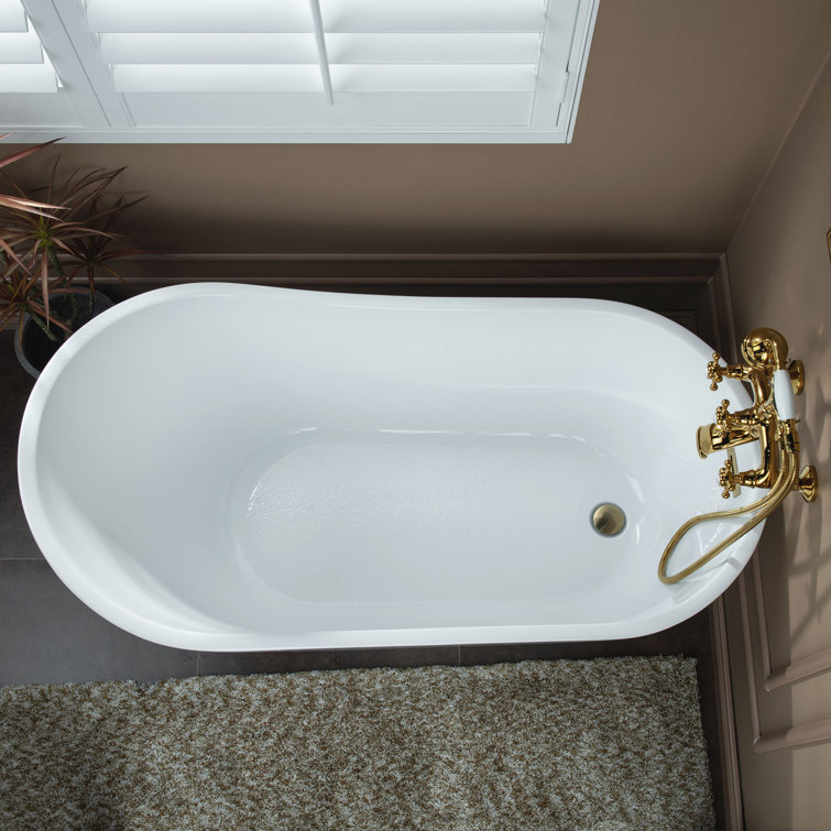 Polished Gold Stainless Steel Wall Roman Tub Faucet with Diverter