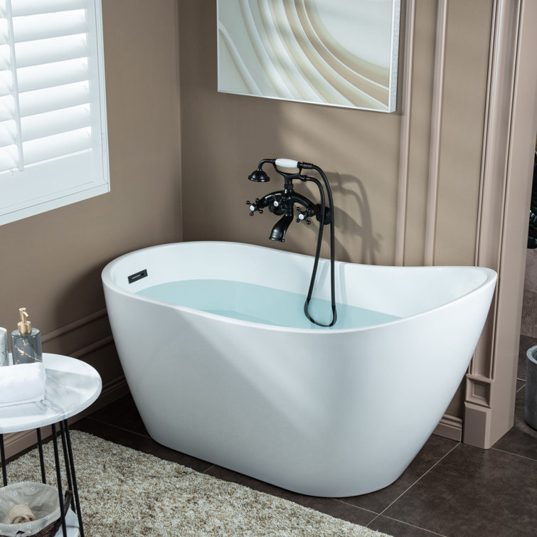 Oil Rubbed Bronze Wall Mount Tub Faucet with Handshower