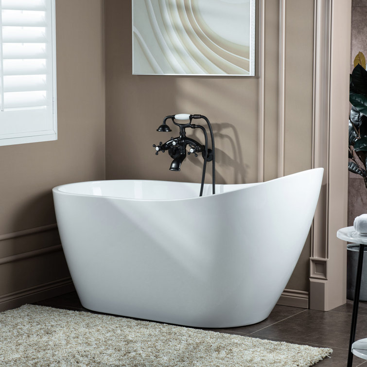 Oil Rubbed Bronze Wall Mount Tub Faucet with Handshower