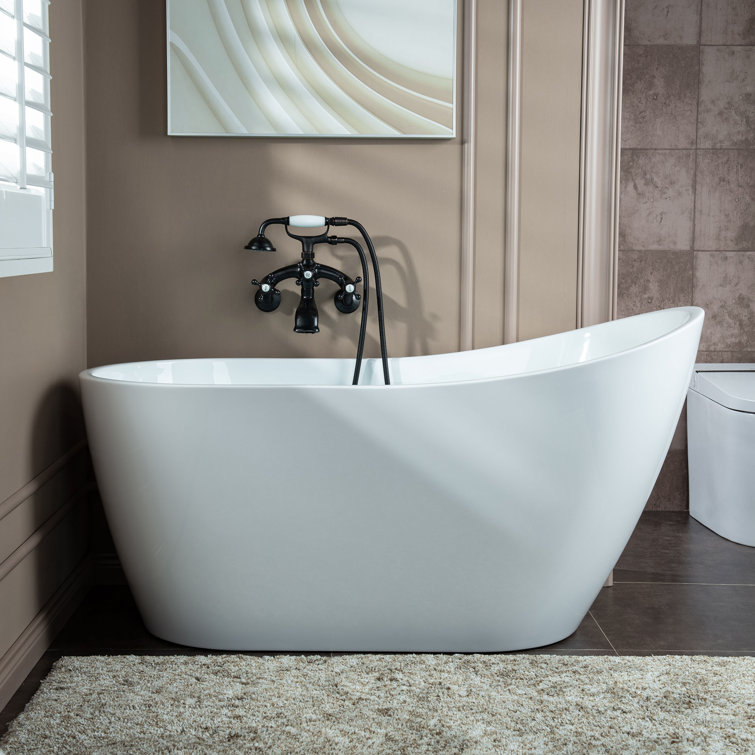 Oil Rubbed Bronze Wall Mount Tub Faucet with Handshower