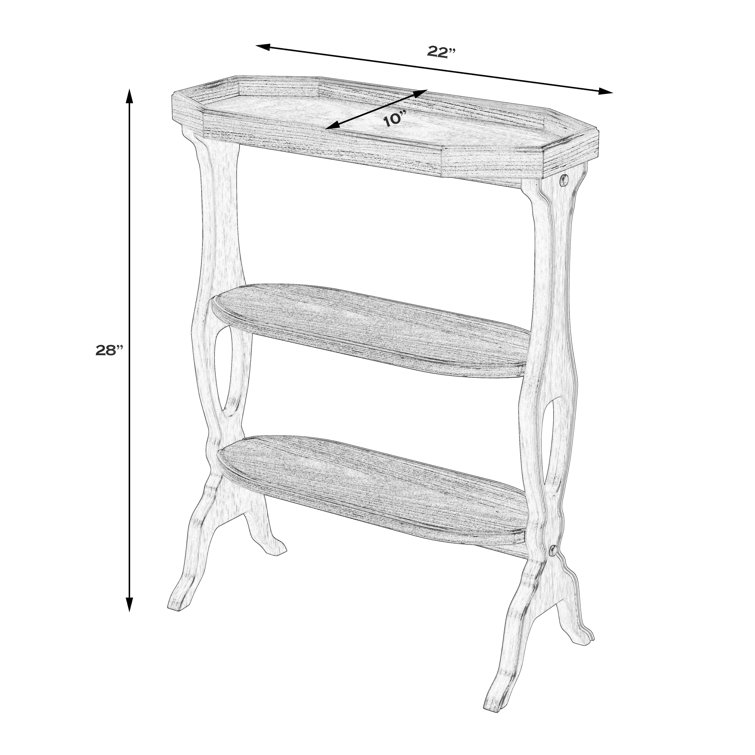 Small Plantation Cherry Octagonal Accent Table
