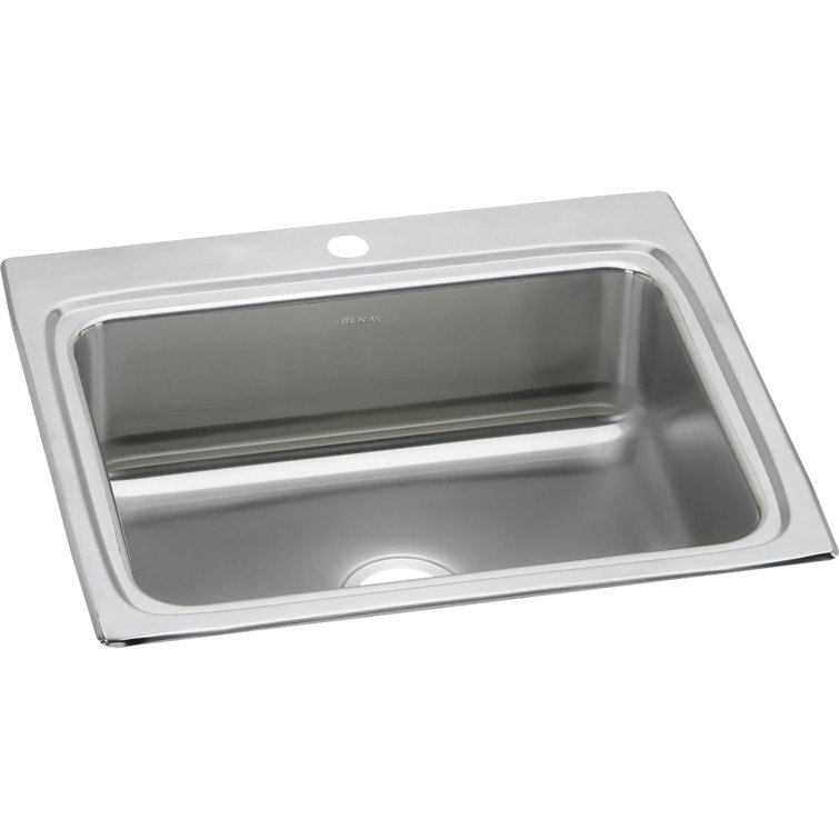 Elkay 25" x 22" Stainless Steel Single Bowl Drop-In Sink