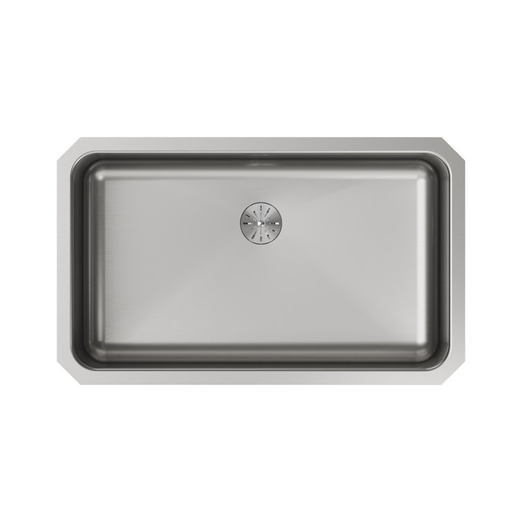 Lustertone Stainless Steel Single Bowl Undermount Kitchen Sink