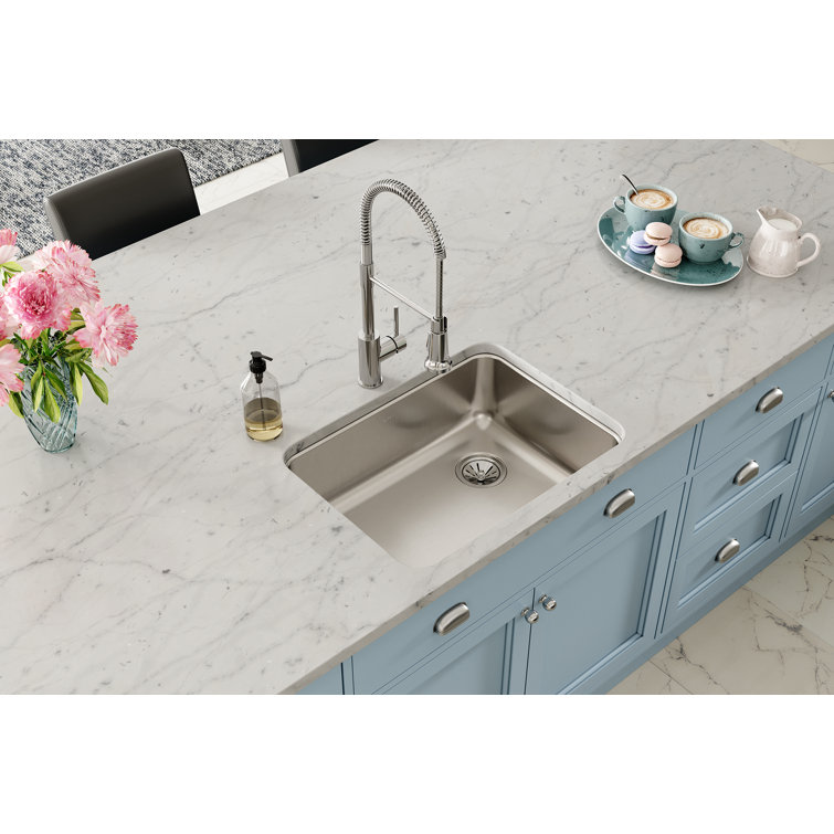 Lustertone Classic Stainless Steel Single Bowl Undermount Sink