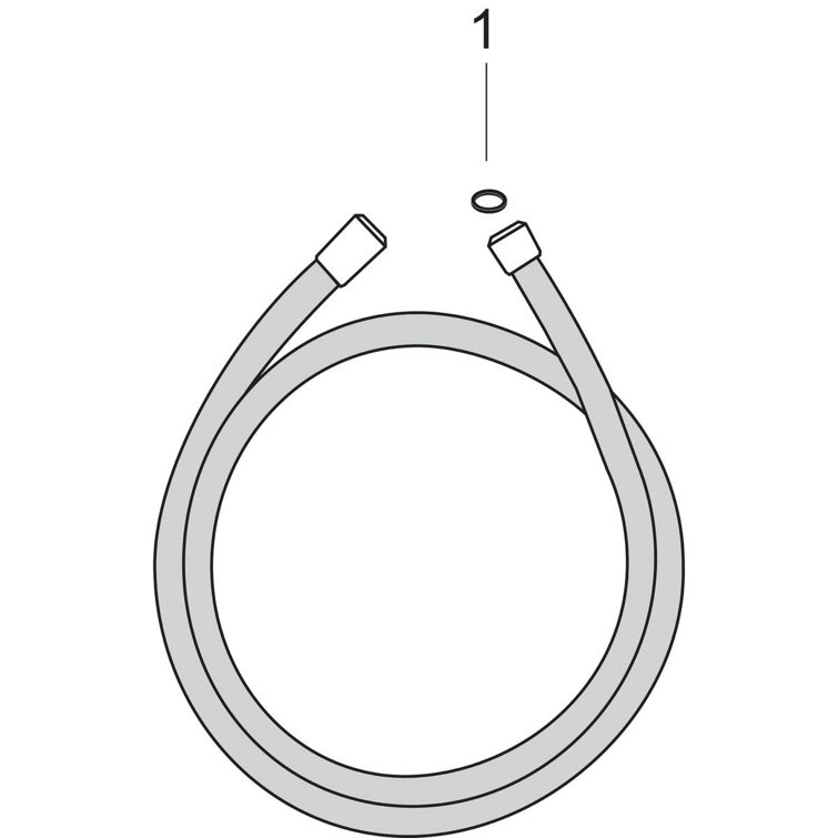 Axor Starck 49" Chrome Modern Shower Hose