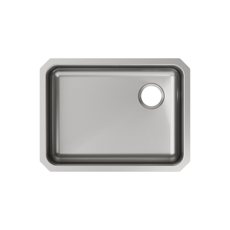 Lustertone Classic Stainless Steel Single Bowl Undermount Sink