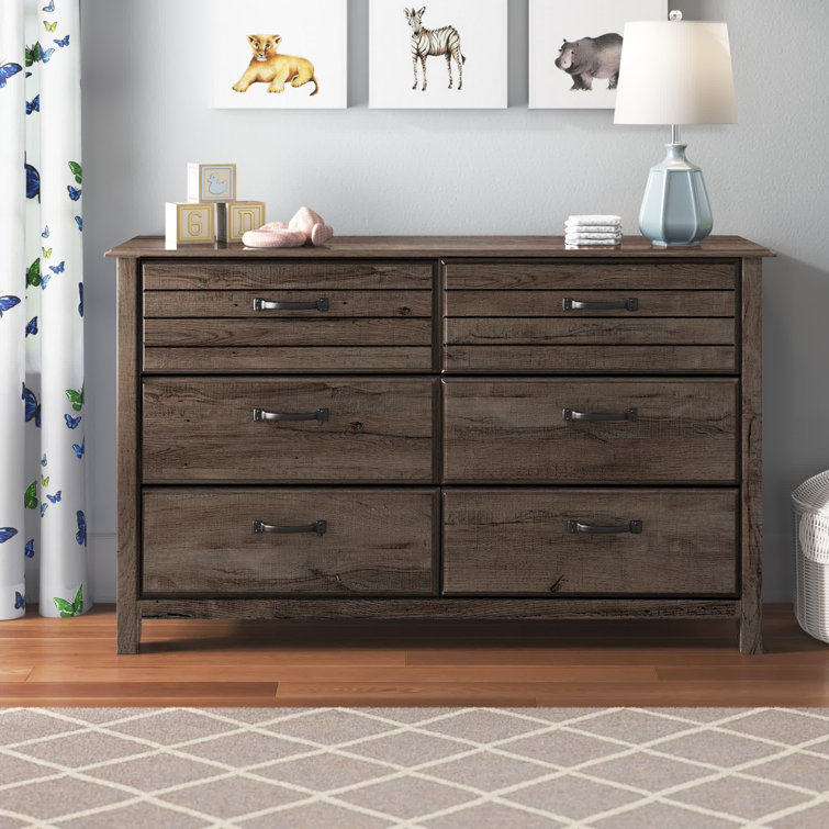 Fall Oak Double Nursery Dresser with Extra Deep Drawers