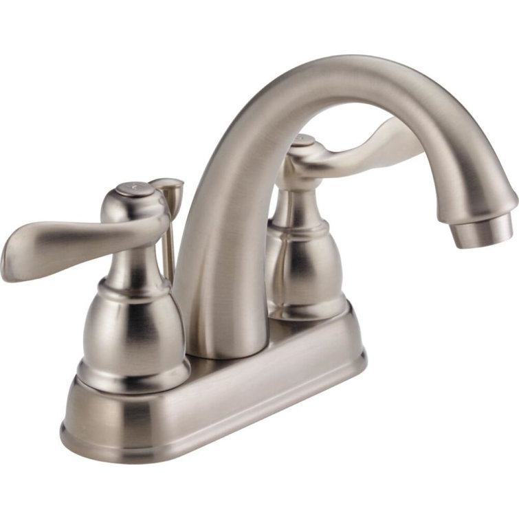 Delta Windemere Dual-Handle Stainless Steel Bathroom Faucet
