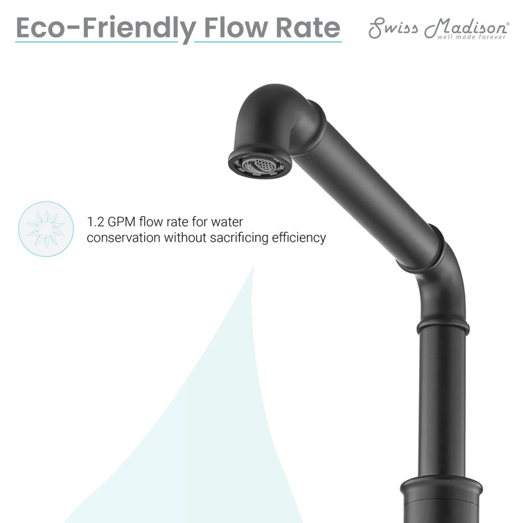 Matte Black Brass Dual Handle Widespread Bathroom Faucet
