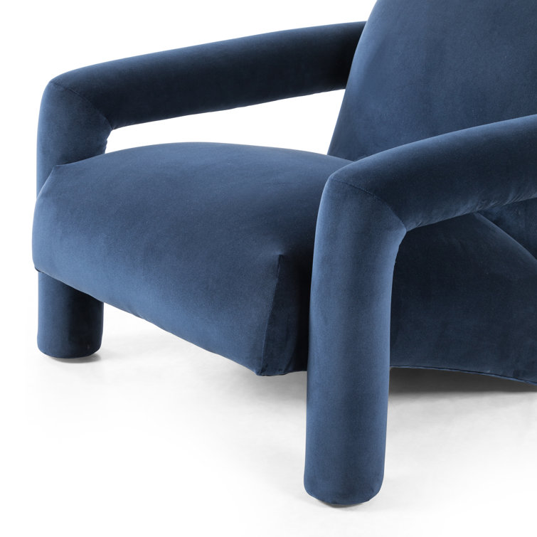 Sapphire Navy Contemporary Modern Glove Accent Chair