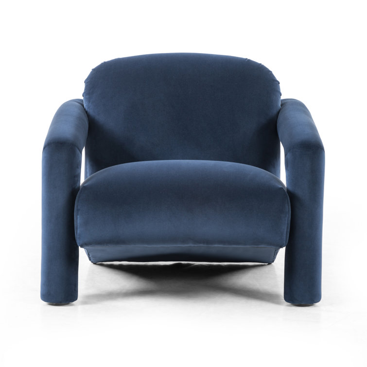 Sapphire Navy Contemporary Modern Glove Accent Chair