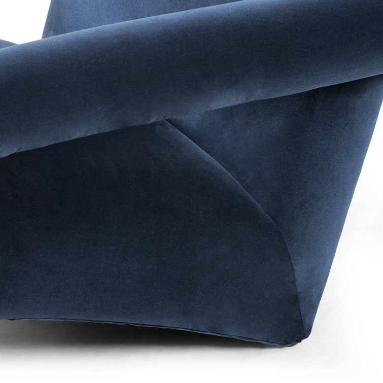 Sapphire Navy Contemporary Modern Glove Accent Chair