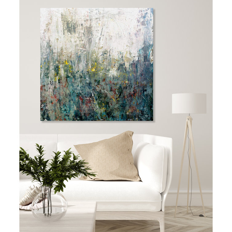 Large Abstract Multicolor Acrylic Canvas Wall Art