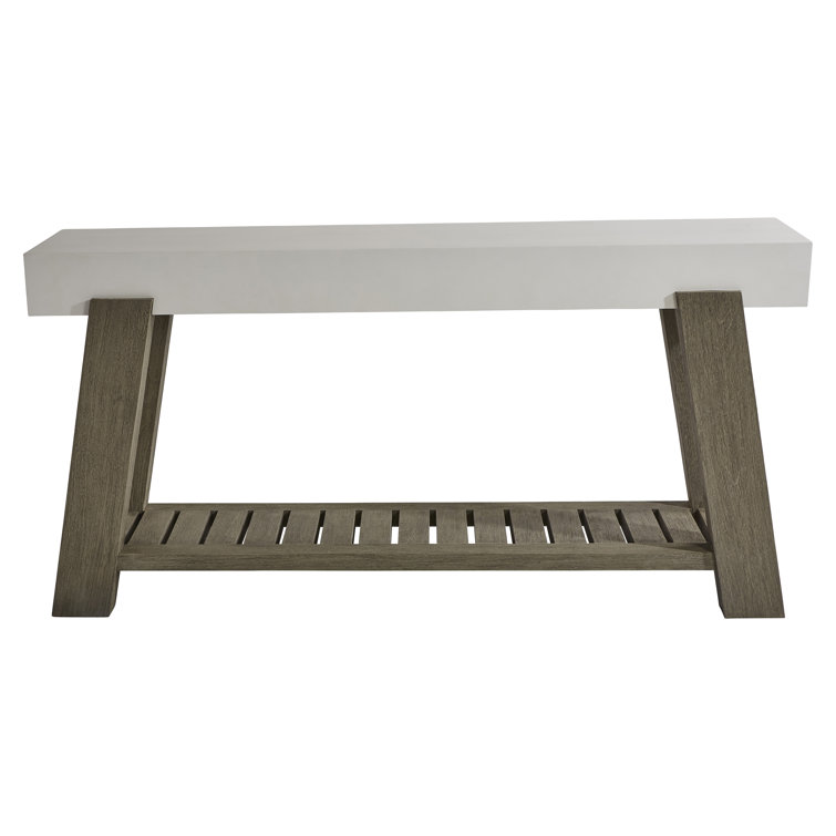 Rochelle Transitional 68'' White Rectangular Console Table with Storage