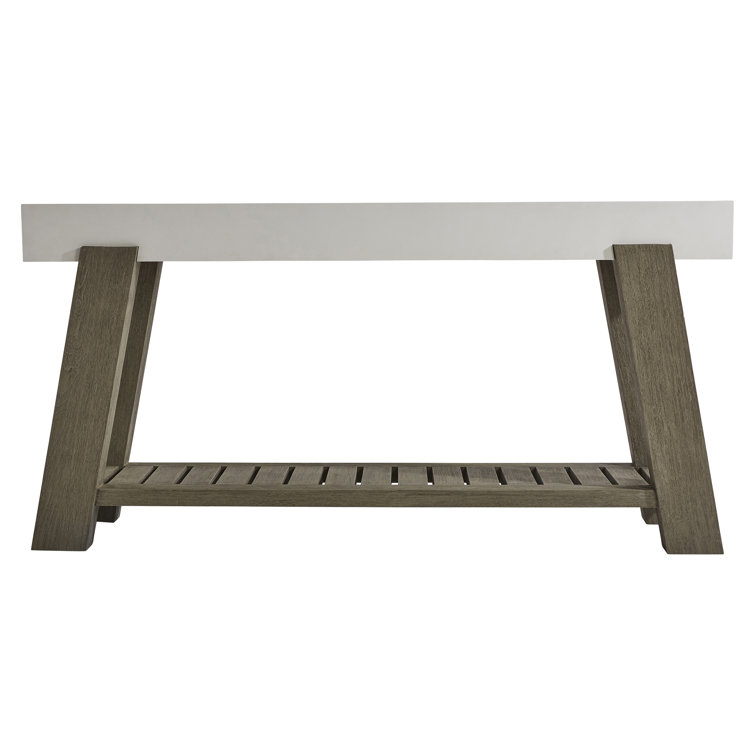 Rochelle Transitional 68'' White Rectangular Console Table with Storage