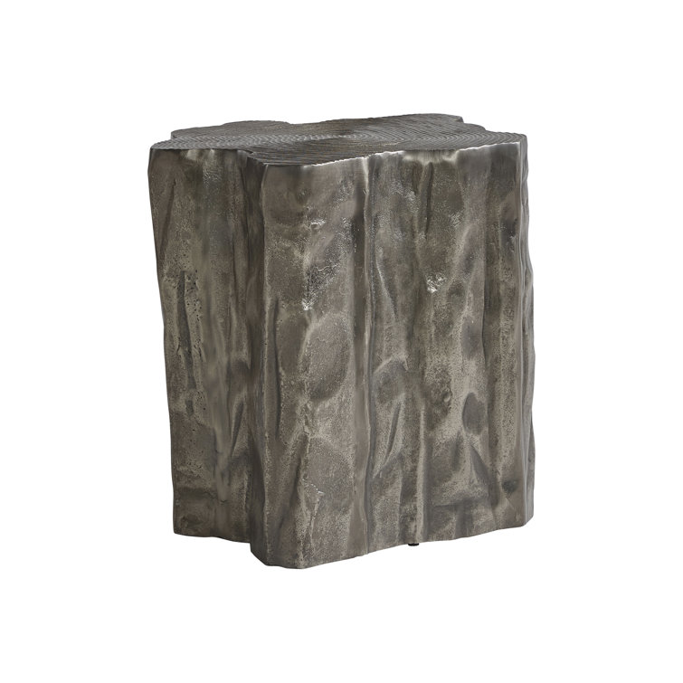 Elba Graphite Finish Free Form Cast Aluminum Accent Table
