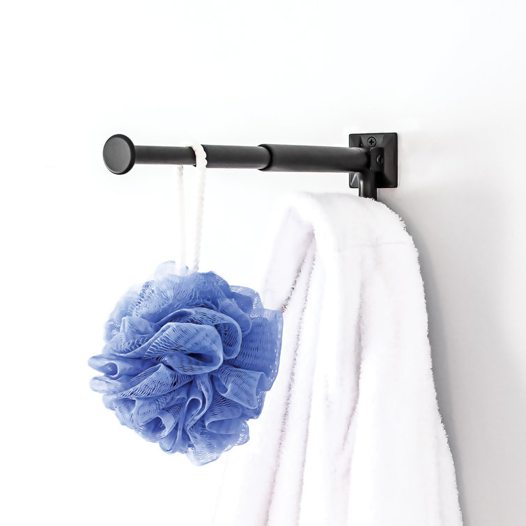 Matte Black Adjustable Metal Wall Hook