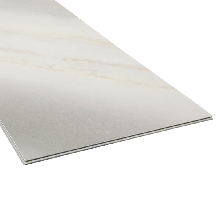 Silver Mink Marble 16'' x 16'' Waterproof Vinyl Tile Flooring