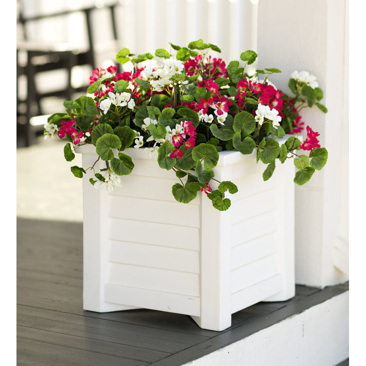 Red and White Faux Geranium Planter Filler