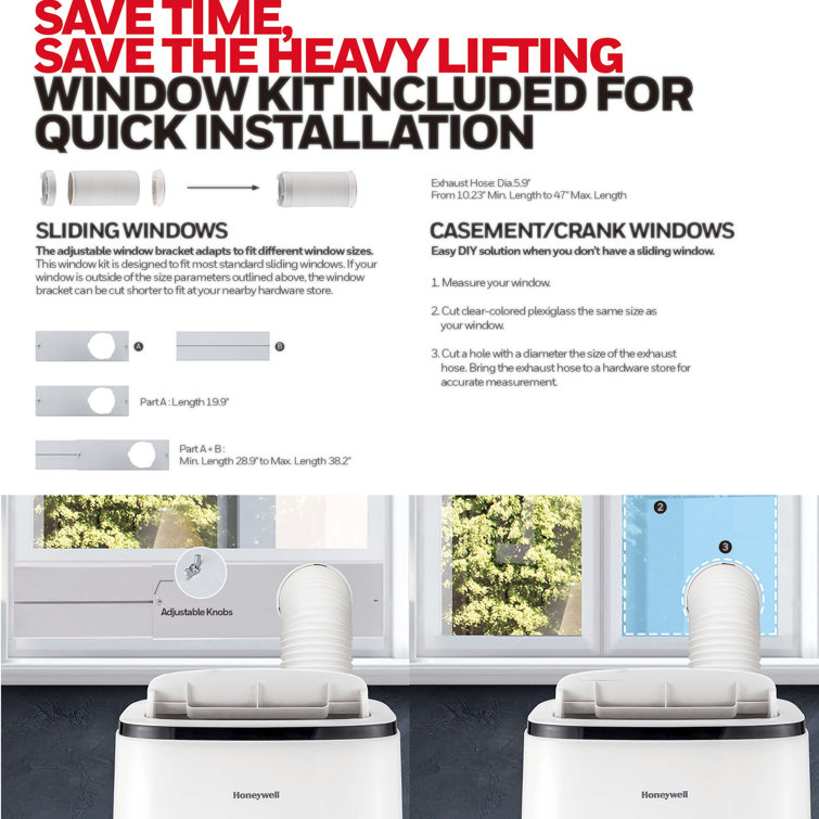 Honeywell 12000 BTU White Portable Air Conditioner with Remote