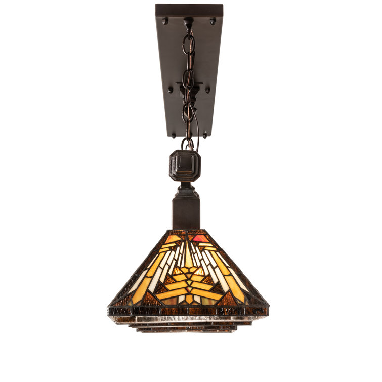 48" Mahogany Bronze Glass LED 3-Light Island Pendant