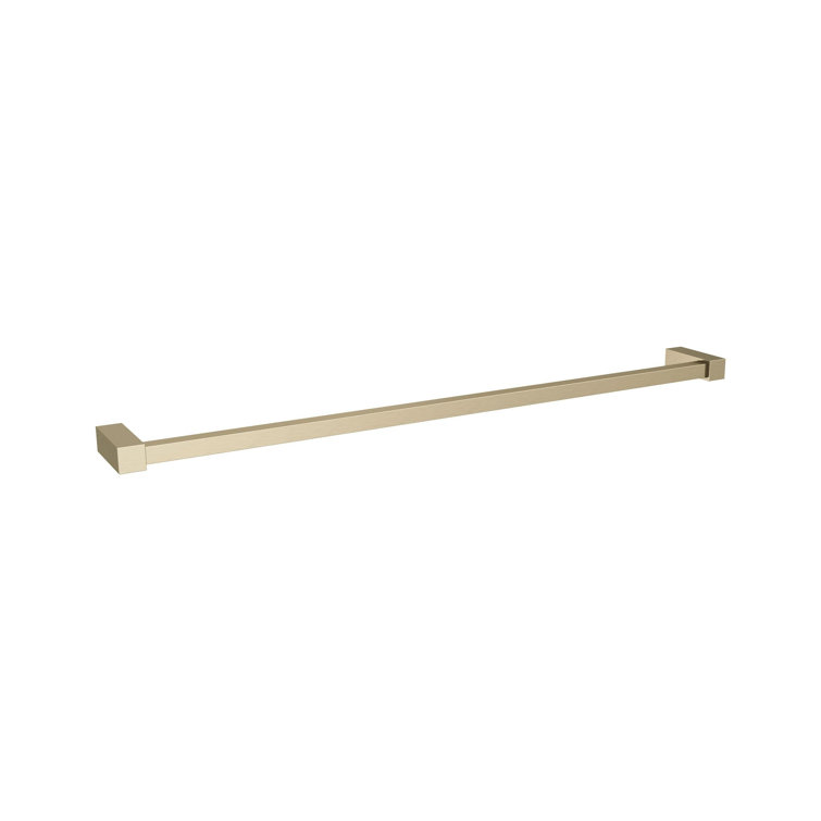 Golden Champagne 24" Modern Square Towel Bar