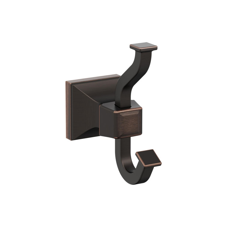 Oil-Rubbed Bronze Double Prong Wall Mounted Robe Hook