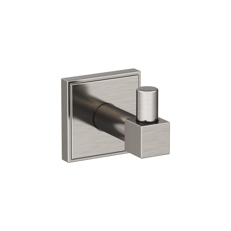Brushed Nickel Single Prong Wall Mounted Robe Hook