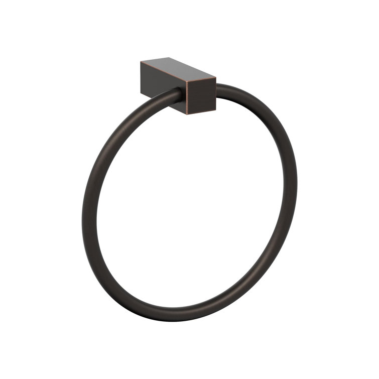 Oil-Rubbed Bronze 6-1/2 Inch Wall Mounted Towel Ring