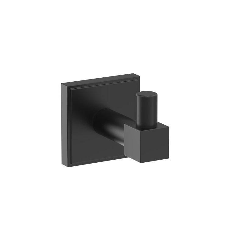 Matte Black Single Prong Wall Mounted Robe Hook