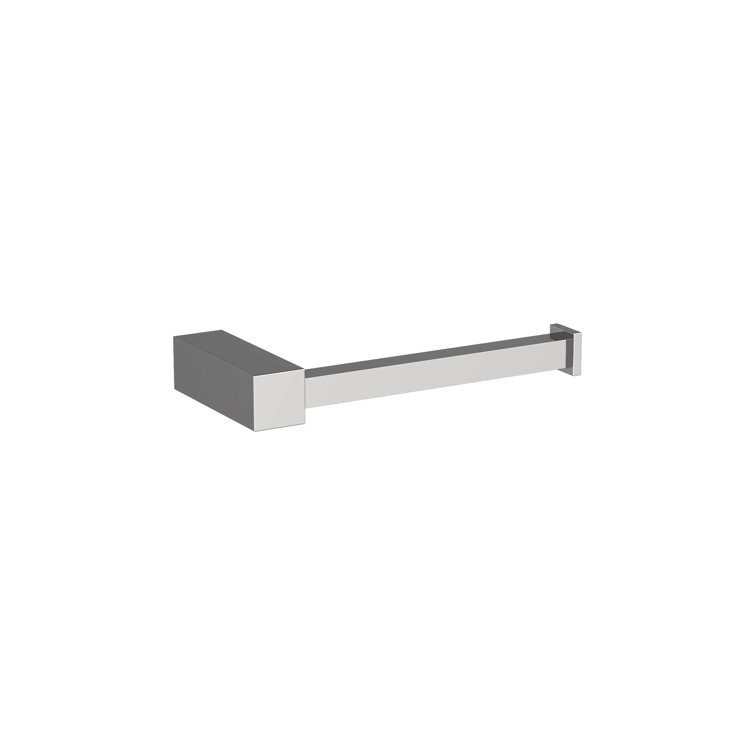 Chrome Modern Square Single Post Toilet Paper Holder