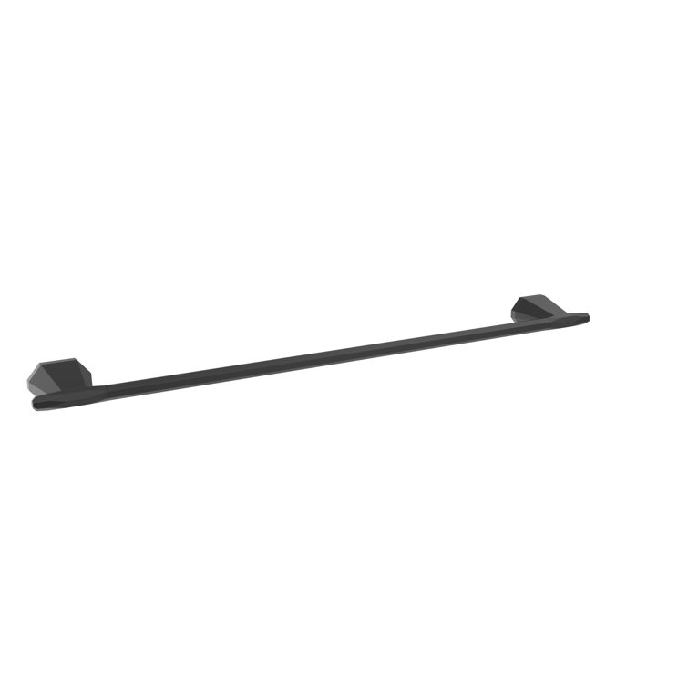 Matte Black 24-Inch Wall Mounted Towel Bar