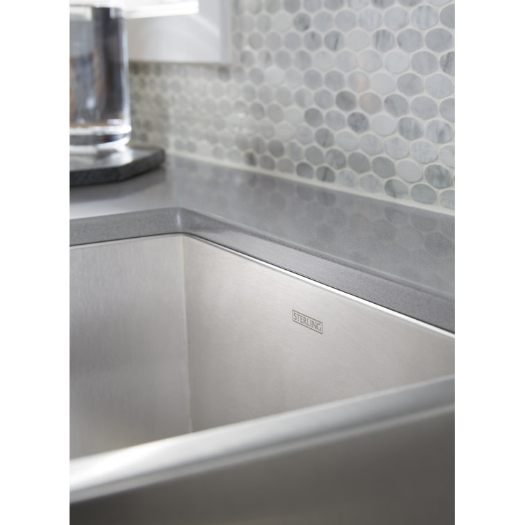 Ludington 32" Stainless Steel Under-Mount Double-Bowl Kitchen Sink