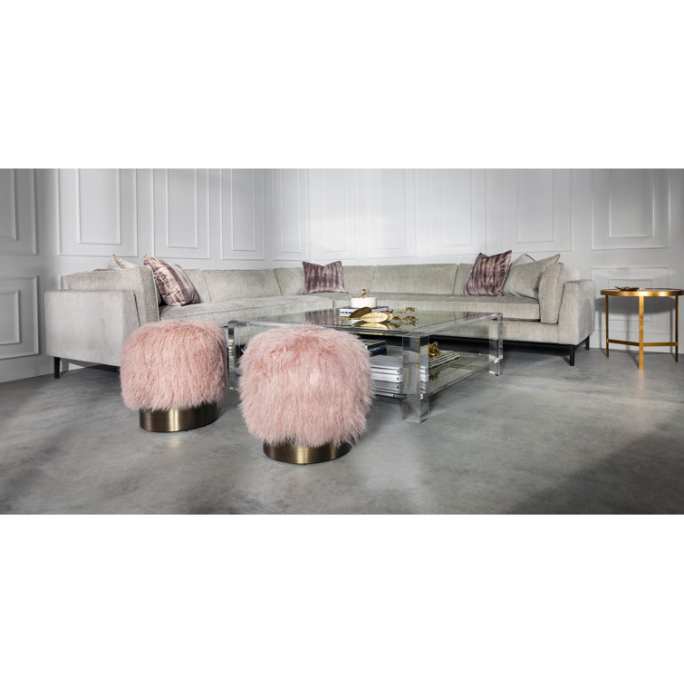 Surrey Square Glass and Acrylic Coffee Table