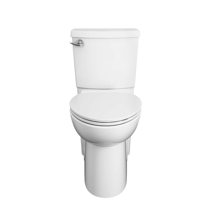 White Two-Piece Elongated Siphonic Jet Toilet