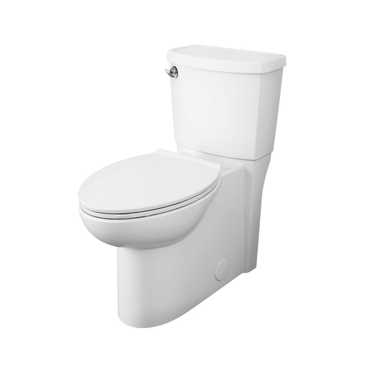 White Two-Piece Elongated Siphonic Jet Toilet