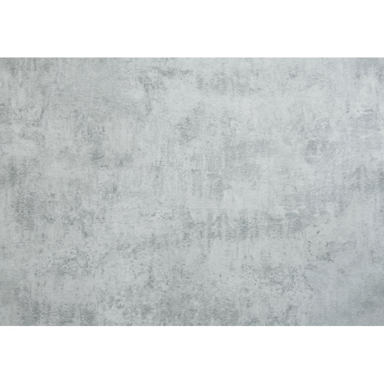 Gray Cement and Glass Rectangular Coffee Table