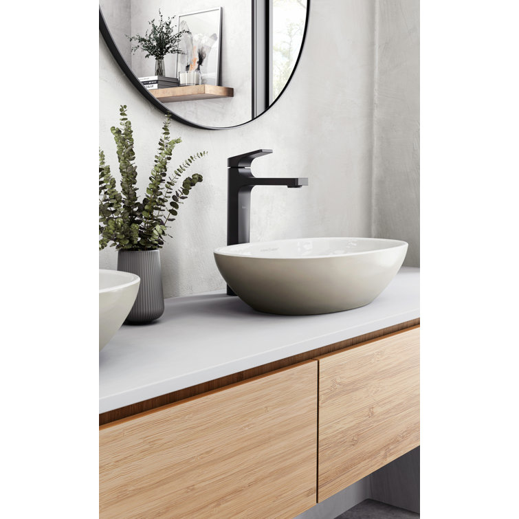 Brushed Gold Single Handle Tall Vessel Faucet