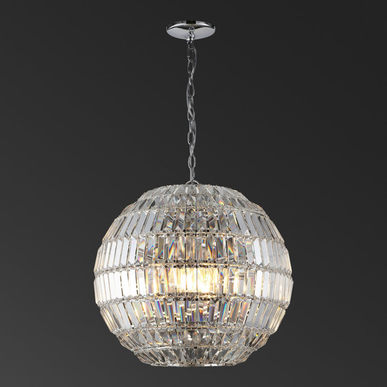 Demarco 20" Crystal Globe Chandelier