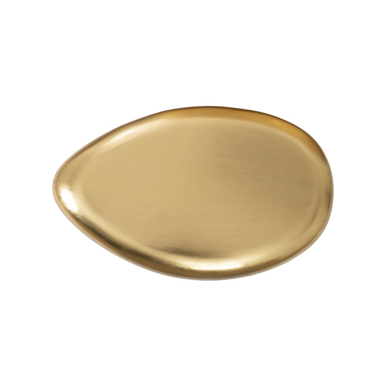 Gold Leaf Oval Resin Coffee Table by Jason Phillips