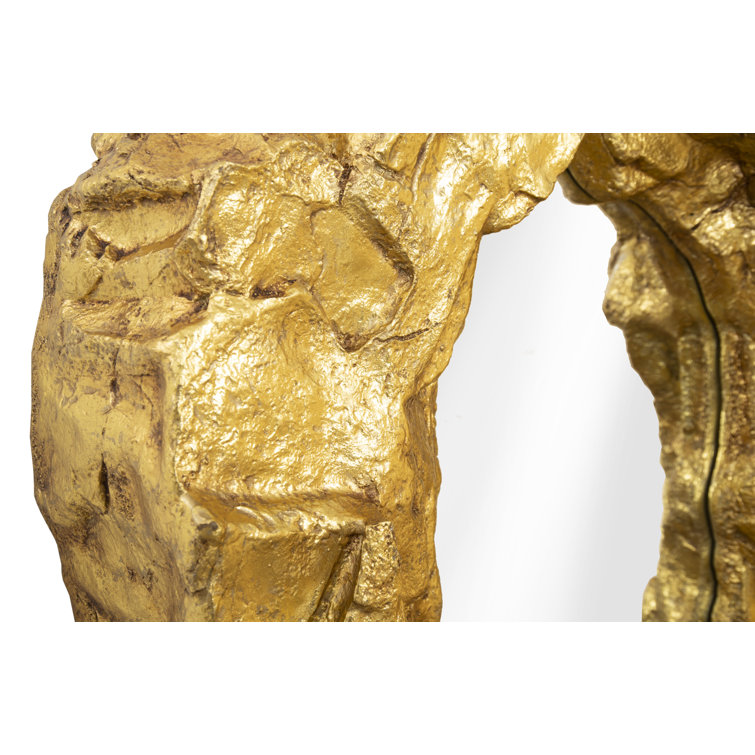 Rock Pond 42" Gold Leaf Transitional Accent Mirror