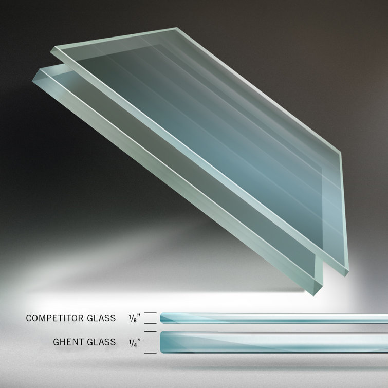 Aria 48'' x 48'' White Magnetic Glass Whiteboard