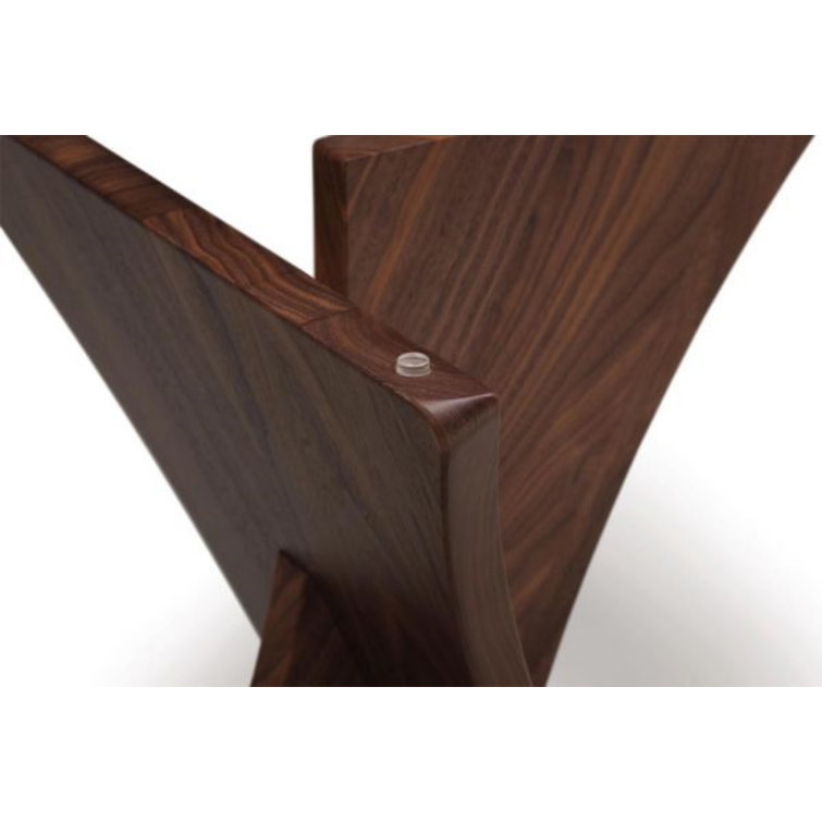 Round Wood and Glass Accent End Table