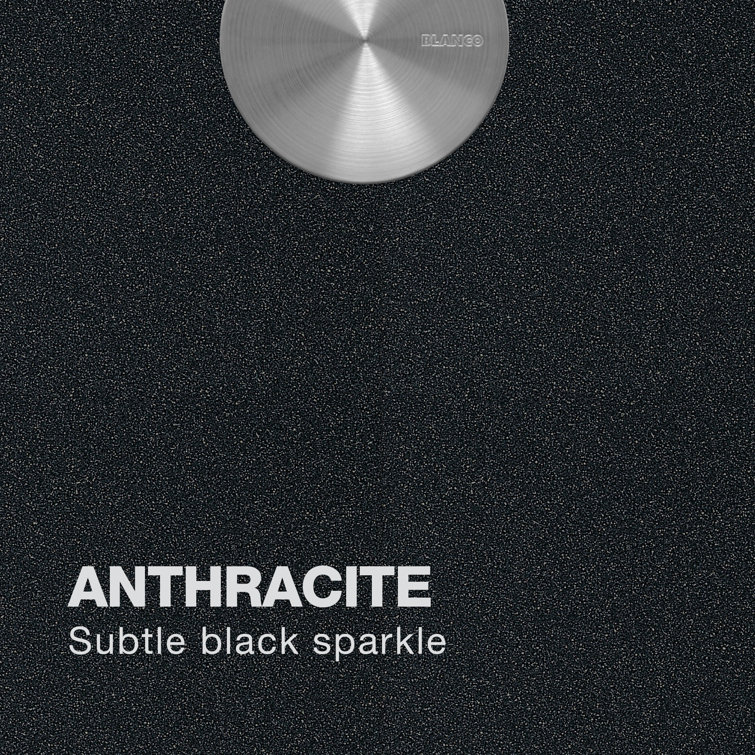 Anthracite Double Bowl Drop-In Stone Kitchen Sink