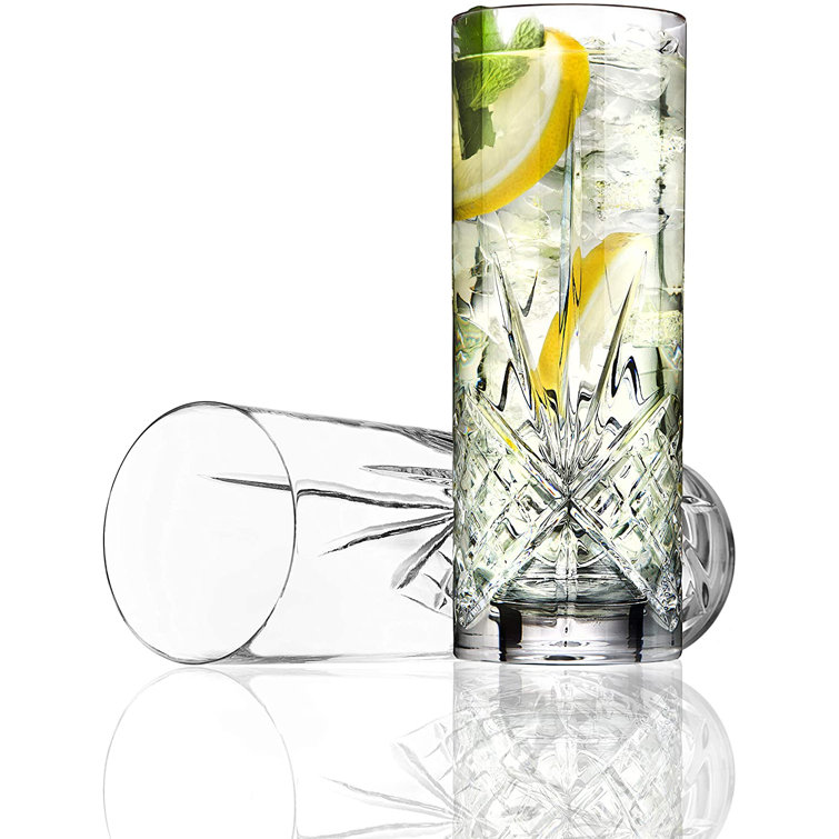 Dublin Crystal 12oz Highball Glass Set of 4