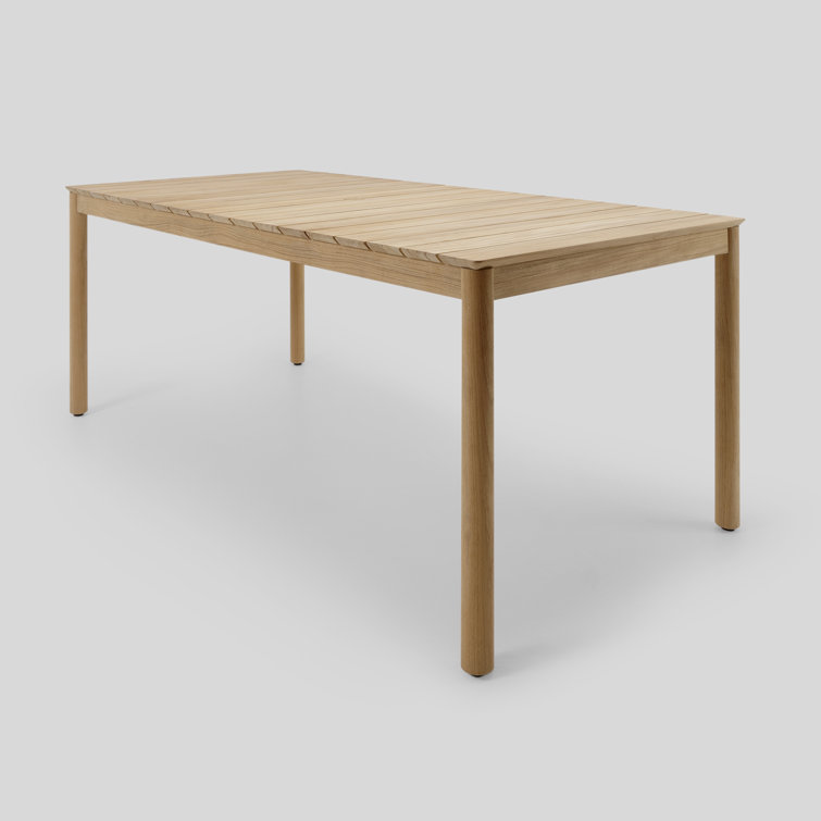 76'' Rectangular Brown Solid Wood Dining Table