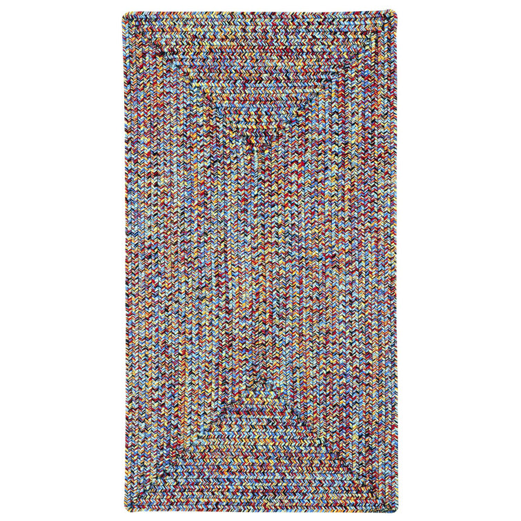 Sea Glass Fiesta Multi Braided Reversible Rug 20" x 30"