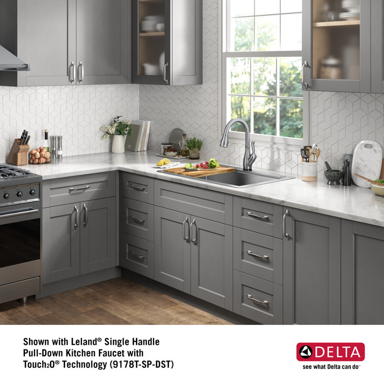 Delta 33" Stainless Steel Double Bowl Drop-In Kitchen Sink