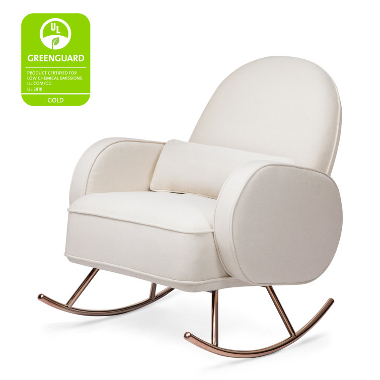 Luxurious Compass Cream Rocker with Rose Gold Legs