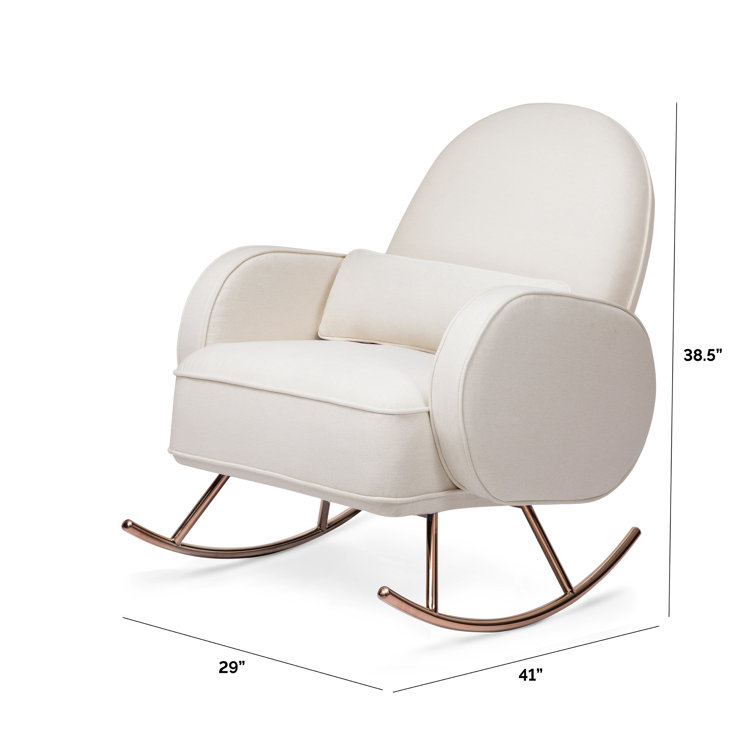 Luxurious Compass Cream Rocker with Rose Gold Legs